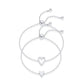 🎁New Year's Sale 60% | 14K Gold Plated Adjustable Matching Bracelets for Women – Heart Charm and BFF Friendship Styles