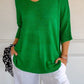 💖49% OFF🔥BUY 2 FREE SHIPPING🥰Solid Color Knitted V-neck Top