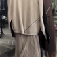 Women's dress with side zipper and patches