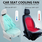 ❄️Summer Hot Sale-£14.99!!⚡50K+ SOL❄️Dual Turbo USB Car Seat Fan - High Wind Power Rear Pillow Fan