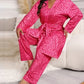 Comfy 3-Piece Pajama Set – Robe, Camisole & Long Pants