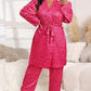 Comfy 3-Piece Pajama Set – Robe, Camisole & Long Pants