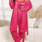 Comfy 3-Piece Pajama Set – Robe, Camisole & Long Pants