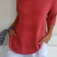 💖49% OFF🔥BUY 2 FREE SHIPPING🥰Solid Color Knitted V-neck Top