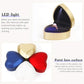 Heart Shaped Ring Gift Box With LED Light for Proposal Wedding Valentine's Day Anniversary