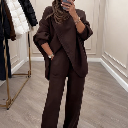 ⏳Limited time offer⏰Women's two-piece oversized sweater and pants set