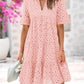 💥Last Day Special Sale 49% OFF💃Women's Elegant Hollow Out Lace Ruffle Casual Mini Dress