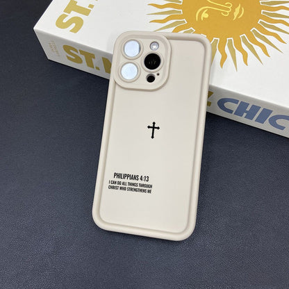 Matte Cross Pattern iPhone Case