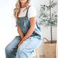 💖LAST DAY SALE 50% OFF💖Women's Cute Casual Button Jumpsuit Ripped Denim Overalls