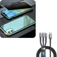 Magnetic iPhone case with privacy glass and metal