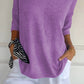 💖49% OFF🔥BUY 2 FREE SHIPPING🥰Solid Color Knitted V-neck Top