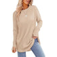 2025 Fall New✨Womens Tunic Tops to Wear with Leggings Long Sleeve Thumb Hole Shirts Crew Neck Curved Hem
