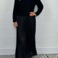 🔥Black Friday Promotion 50%OFF🔥Women's solid color Long Sleeve Jumper & Pleated Bottom Dress