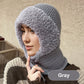 🎅🏻Christmas Sale 49% Off🎄Women's Winter One-Piece Knitted Beanie Scarf Mask 3-in-1 Balaclava