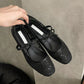 Elegant Mesh Ballet Shoes with Bow