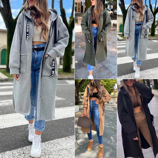 🤩Women's Hooded Long Sweatshirt