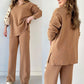 [Perfect Gift] V-Neck Casual Slit Knitted Two-Piece Set - Effortless Elegance for Every Occasion