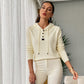 Women’s Stylish Long Sleeve Hooded Knit Top