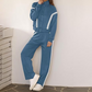 Stylish Jacket & Wide Leg Pants 2-Piece Set