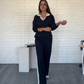 🍂Women's Long Sleeve Lapel Top & Pants Set – Versatile Style, Fits Work Meetings & Weekend Gatherings✨