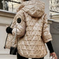 Women's Hooded Patchwork Cotton Jacket