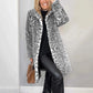 Women's Leopard Print Mid-Length Jacket