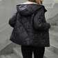 New❄️ 2025 Women's Checked Cotton Hooded Jacket