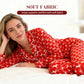 🔥Christmas Specials-Women’s Heart-Printed Button-Down Long-Sleeve Pajama Sets