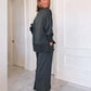Women's Turtleneck Knit Loungewear Set