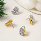 Little Girl Hugging Dog Ear Studs & Necklace
