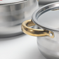 📢📢47%  OFF !! ⏰5-Piece Stainless Steel Cookware Set with Glass Lids