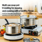 📢📢47%  OFF !! ⏰5-Piece Stainless Steel Cookware Set with Glass Lids